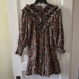 Mango Floral Midi Dress - Multicolor